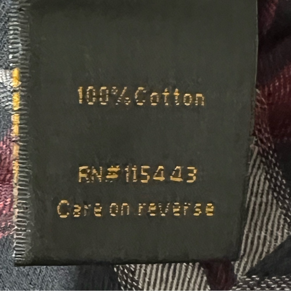 HELIX Western Red Black Plaid Long Sleeve Button Down Men's Shirt Size L - Picture 15 of 16